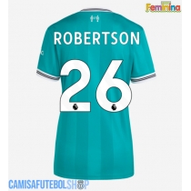 Camisa de time de futebol Liverpool Andrew Robertson #26 Replicas 3º Equipamento Feminina 2025-26 Manga Curta